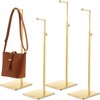 Maitys 4 Pack Purse Display Stands, Adjustable Height Handbag Display