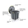 Polder Kitchen Composter-Flexible Silicone Bucket inverts for Emptying and Cleaning