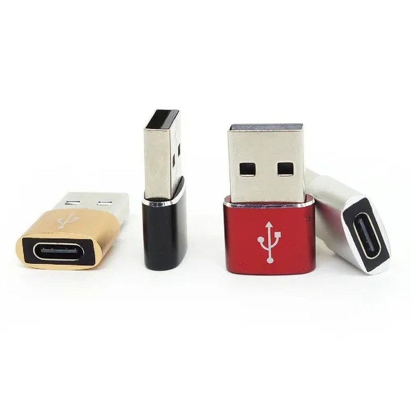 4pcs Audio Fan USB C Female to USB Male Adapter