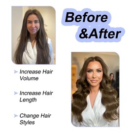 Loveline Hair Extensions Real Human Hair Clip ins Chocolate Brown Hair Extensions Clip in Human Hair 120g 7Pcs Brown Clip in Hair Extensions Medium Brown Straight Remy Hair Extensions for Women - Size: 16inch-120g