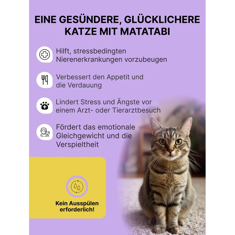 Matatabi Powder for Cats, Natural Anti-Stress Powder for Stress Relief