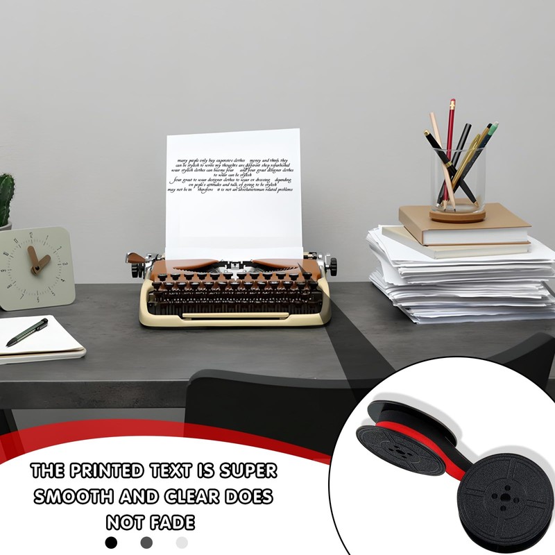 Chihutown 4 Pairs Universal Typewriter Ribbon, Calculator Ribbon Replacement Pack,