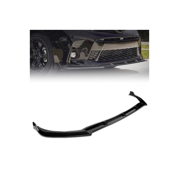 Build Fast Car [Painted Glossy Black] Front Bumper Lip Chin
