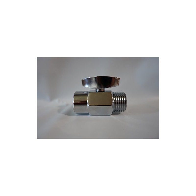 Brass 100% Shut Off Valve for Shower Head - Chrome