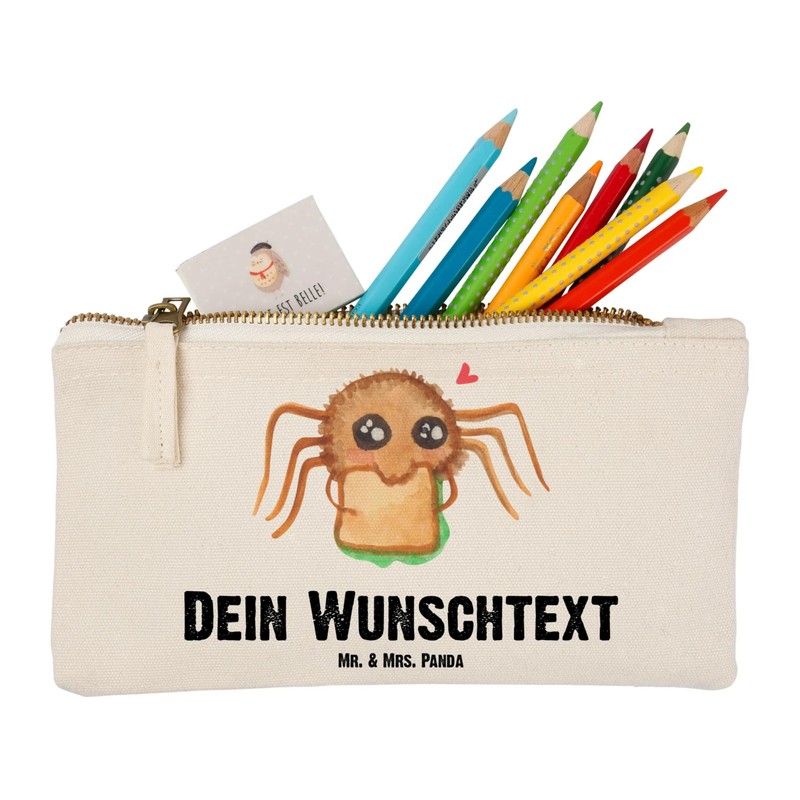 Mr. & Mrs. Panda Personalisierte Schminktasche Spinne Agathe Sandwich Größe