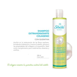 Shampoo Extra Hidratante Colágeno 530ml, Nutre Y Revitaliza
