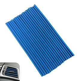 Ferianl 20PCS Car Vent Outlet Trim, Bendable Air Conditioner Vent Decoration Strip, Universal Auto Air Oulet Strips, for Most Vehicles (Blue)