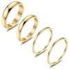 Kakonia 14K Gold Filled Rings Stacking Rings for Women Girls