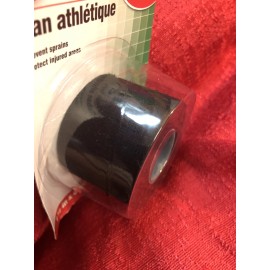 assured BLACK Sports Athletic Adhesive Tape 1.5 inches x 8 yards