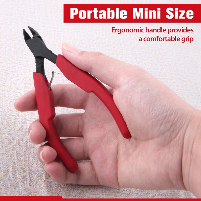LEONTOOL Micro Wire Cutter for Electronics, 4 Inch Precision Mini