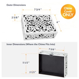 Newhouse Hardware Wooden Doorbell Chime Cover, Corinthian Design