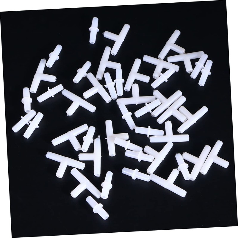 BUGUUYO Air Connector Kit 40pcs Plastic Inline Tubing for Aquarium
