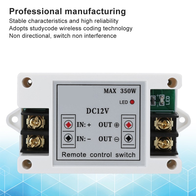 DC 12V Remote Control Switch Wireless Transmitter Receiver Controlling Electromagnetic