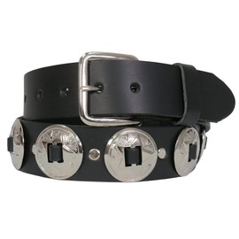 Hot Leathers BLA1124 Heavy Leather Concho Belt - 38
