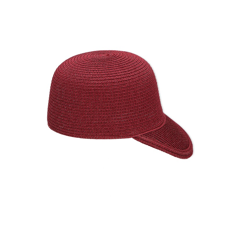 Sterntaler Girls Straw Baseball Cap, pink