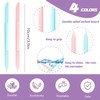4Pcs Glass Cuticle Pusher, heemeei Dual-Ended Manicure Stick, Crystal Cuticle