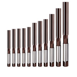 11PCS Hand Reamer Set H8 Straight Slot Reamer,Metric Reaming Drill Bit for Metal,DRINYOUNG (11PCS：3mm-20mm)