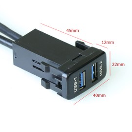 For Toyota Vehicles, For Toyota, USB3.0 Input Port, Audio Relay, Audio Parts, 2 x AUDIO Ports, USB3.0 Extension Panel, For Switch Holes, Dashboard Kit (Type B)
