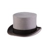 Scala Classico Men's Wool Felt English Topper Hat, Grey, Small