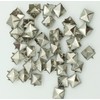 100pcs 10mm Square DIY Leathercraft Metal Punk Spikes Spots Pyramid