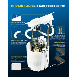 PHILTOP FG1989 Electric Fuel Pump Assembly Compatible with Mini Cooper 2014–2021 1.5T/2.0T, Replaces E8810M, SP5095M, P77067M