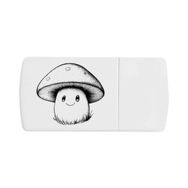 'Cute Happy Mushroom' Pill Box with Tablet Splitter (PI00033297)