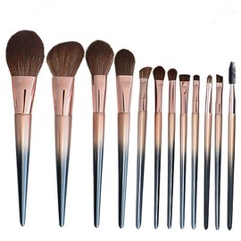 Juego de 12 Uds maquillaje, belleza, colorete, sombra ojos, cepillo Lucite gradiente, herramientas, juego brochas                                     