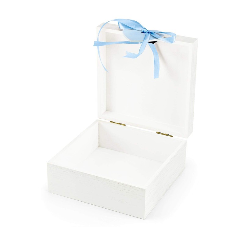 Mousehouse Gifts - Wooden Memory Chest for Babies - Blue