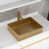Gold Vessel Sink Stainless Steel - Fulorni 19"x15" Bathroom Vessel