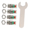 FUNOMOCYA Set of Automotive Pressure Monitor Caps Tire Stem Caps