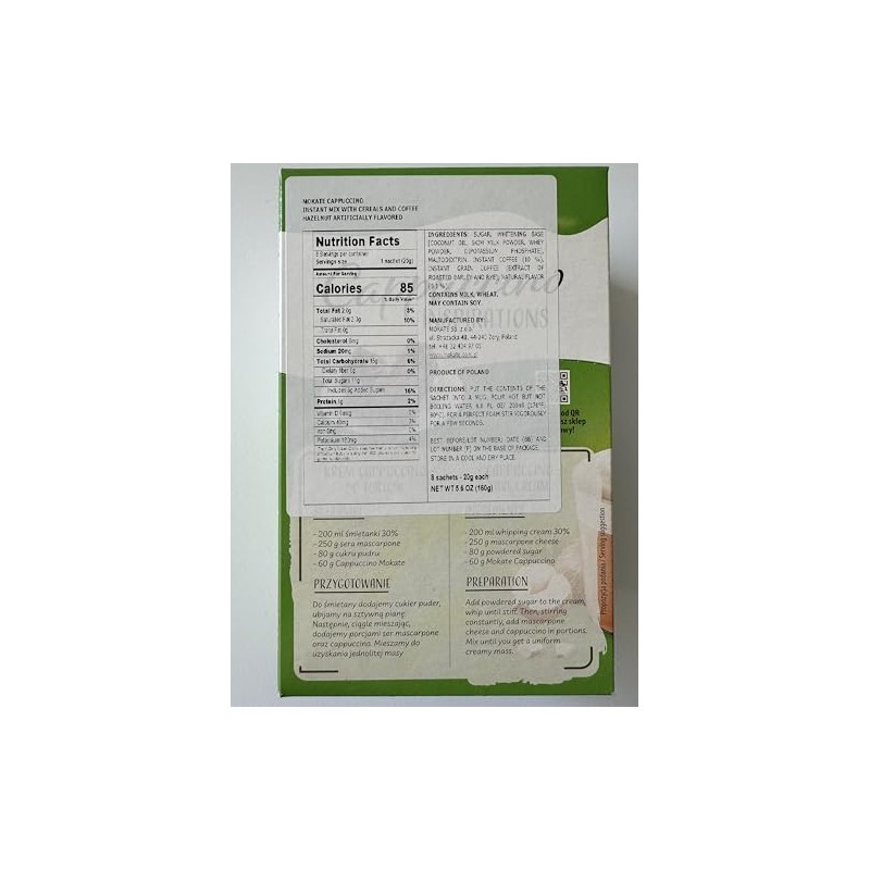 Mokate Cappuccino Hazelnut (150g/5.3oz)