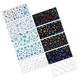 Healeved 60pcs Christmas Nail Art Stickers Snowflake Decals for Women for Manicures and Holiday Parties