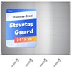 Stainless Steel Backsplash for Stove 24"x30" Stove Backsplash Protector for