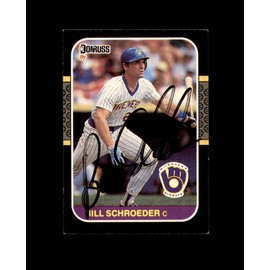 Bill Schroeder Hand Signed 1987 Donruss Milwaukee Autographed