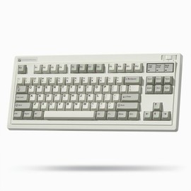 FL ESPORTS 75% Retro Keyboard,Wireless Gaming Keyboard BT5.0/2.4G/Type-C 4000mAh Creamy Mechanical Keyboard,Linear Lubed Switches Hot Swap RGB Custom Keyboard,PBT Keycaps for Win/Mac (75% Layout)