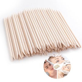 Taicols 400 PCS Eyebrow Wooden Wax Sticks, Double Sided Eyebrow Wax Spatula Sticks, Wax Applicator Sticks for Lip Nose Face Hair Removal Smooth Skin Use,for Home Spa Hair Removal Smooth Skin Use