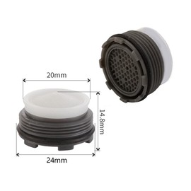 M16/M18/M22/M24, Water Saver Tap Filter Nozzle Faucet Aerator Replacement Parts (M24)