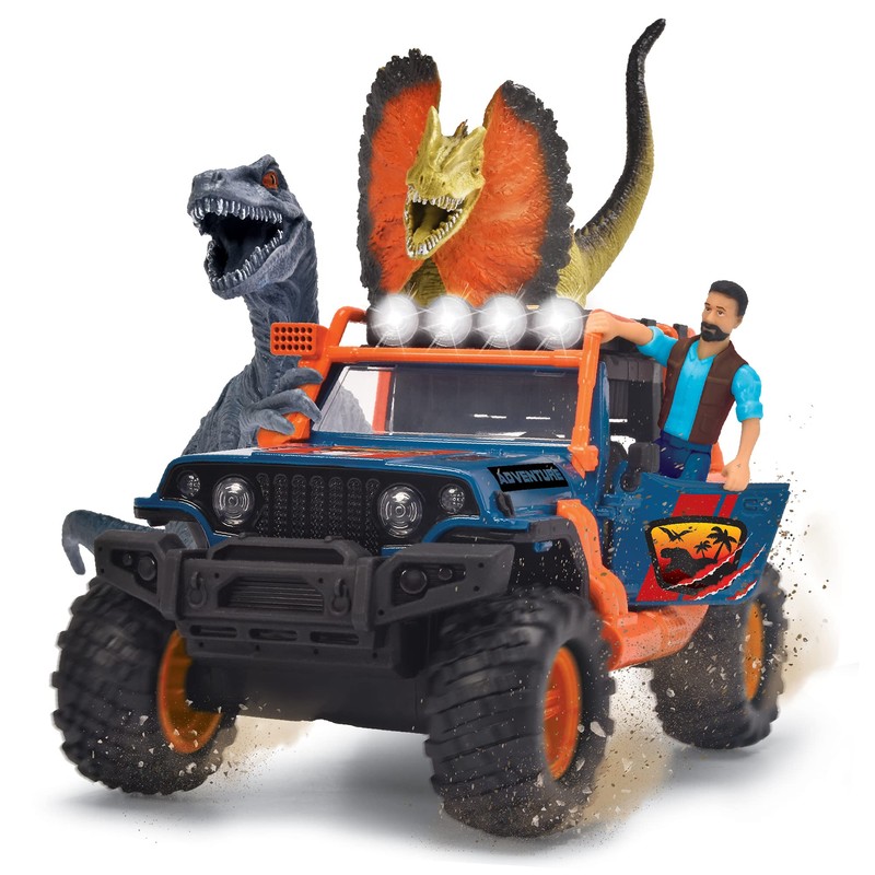 Dickie Toys: Dino Commander - Light & Sound Kids Playset,