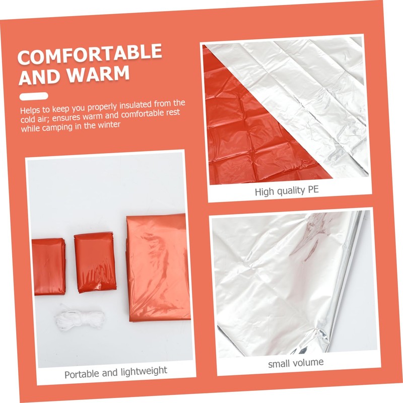 Sosoport Insulated Sleeping Bag Emergency Tent Thermal Blanket Outdoor Sleeping