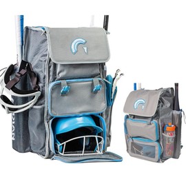 Guardian Baseball Diamond Series Baseball Softball Bag (Grey/Carolina Blue)