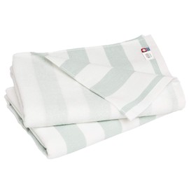 Bloom Imabari Towel, Certified Gauze Towel, Bath Towel, Set of 2, Groovy, Border, Quick Drying, Room Drying, Made in Japan, 100% Cotton (Gray)