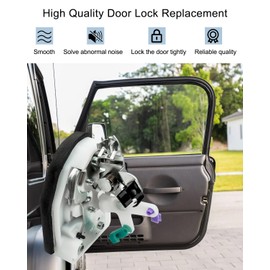 AUGREX Front Right Passenger Side Door Lock Latch Actuator Assembly Fit for Jeep Wrangler TJ SE Sport 2.5L Sahara X Sport 4.0L 1997 1998 1999 2000 2001 2002, Replace 55075990AE 55075990