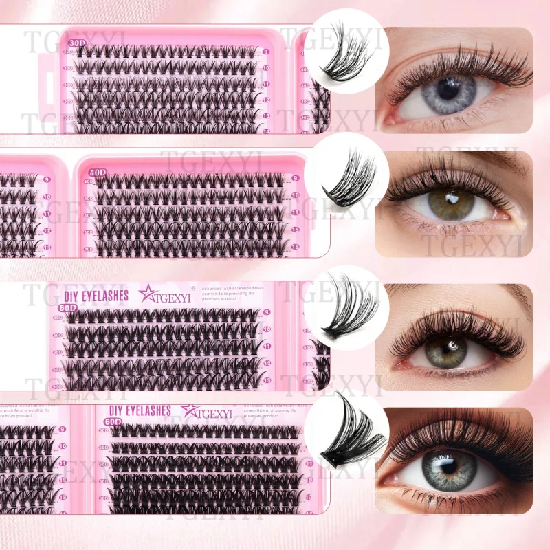 804 Kit Pestañas Maquillaje Completo Diy Extension 9-18mm 800pzs