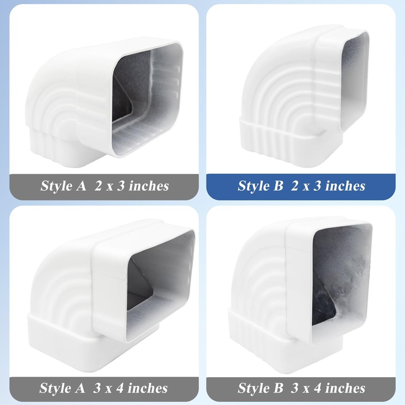 Gutter Elbow 2x3 90 Degree Downspout Elbow Gutter Connector Roofing