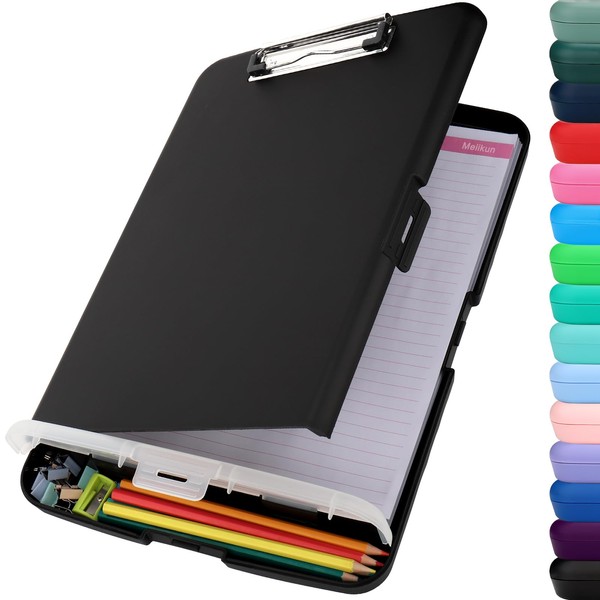 Meiikun Clipboard with Storage, High Capacity Clip Boards 8.5x11 with