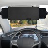 Veharvim Polarized Sun Visor for Car with 2 Side Sunshade,
