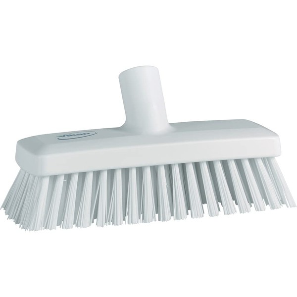 Kyowa Clean 70425 HACCP Compatible Cleaning Brush, Vikan Compact Deck Brush, White, 7.9 x 23.6 x 4.7 inches (200 x 60 x 120 mm)