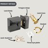 Double Locking Night Latch Narrow, Deadlock Yale Type Cylinder (1206GV)