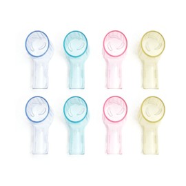 NOVERBEASTE OMLYER 8 Pieces Electric Toothbrush Head Covers for Oral B iO Series Replacement Heads, Toothbrush Cover Caps for Oral-B Round Electric Toothbrush Head