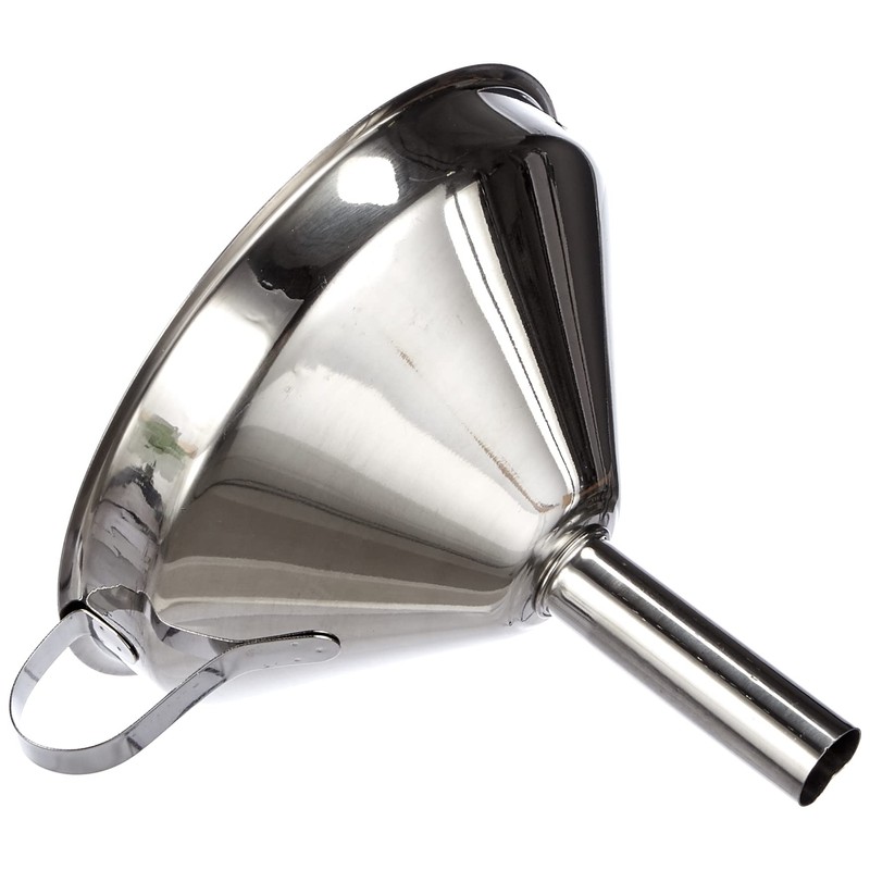 Dr.Oetker Funnel Profi with Sieve Insert 12 cm in Silver,